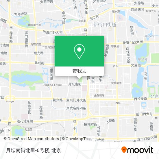 月坛南街北里-6号楼地图