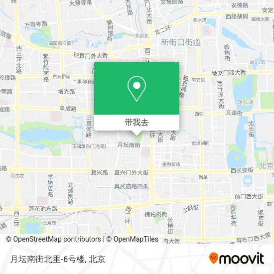 月坛南街北里-6号楼地图