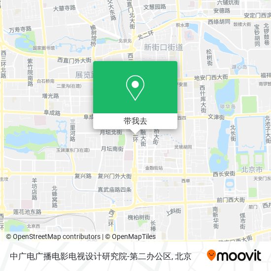 中广电广播电影电视设计研究院-第二办公区地图