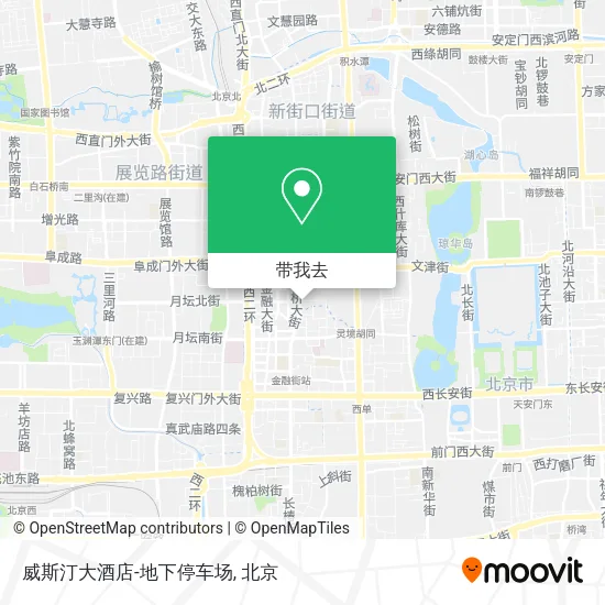 威斯汀大酒店-地下停车场地图