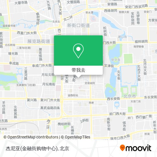 杰尼亚(金融街购物中心)地图