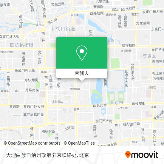 大理白族自治州政府驻京联络处地图