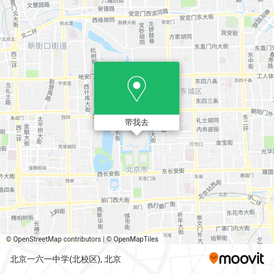 北京一六一中学(北校区)地图