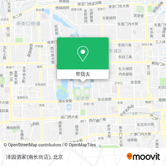 泽园酒家(南长街店)地图