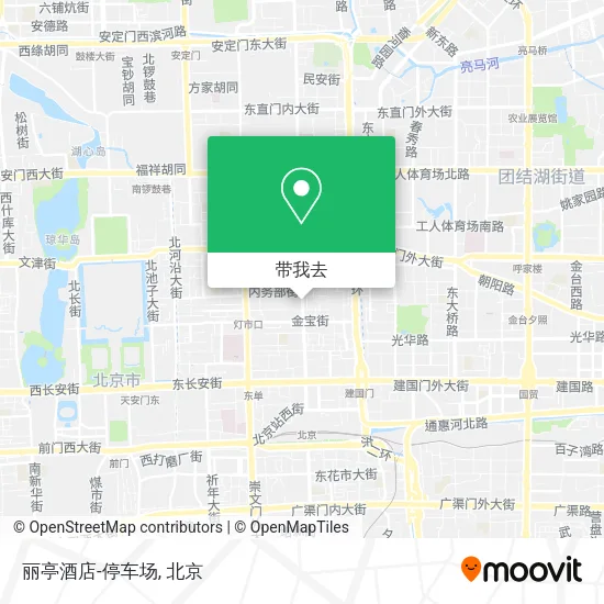丽亭酒店-停车场地图