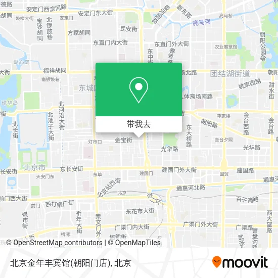北京金年丰宾馆(朝阳门店)地图