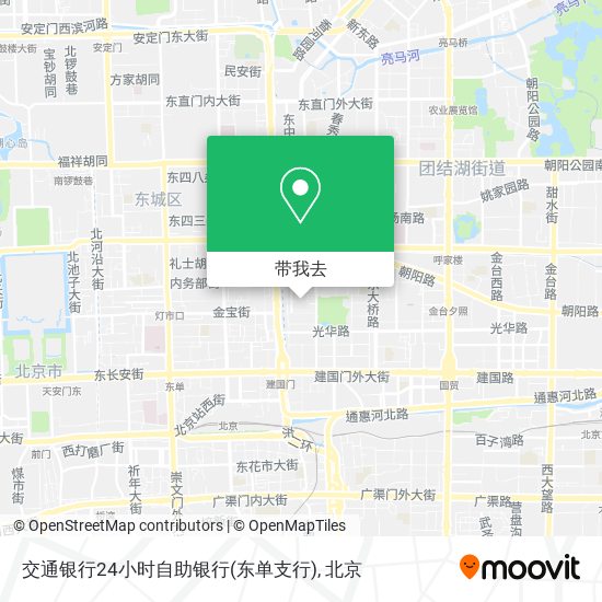 交通银行24小时自助银行(东单支行)地图