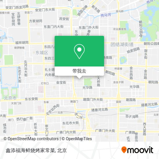 鑫添福海鲜烧烤家常菜地图