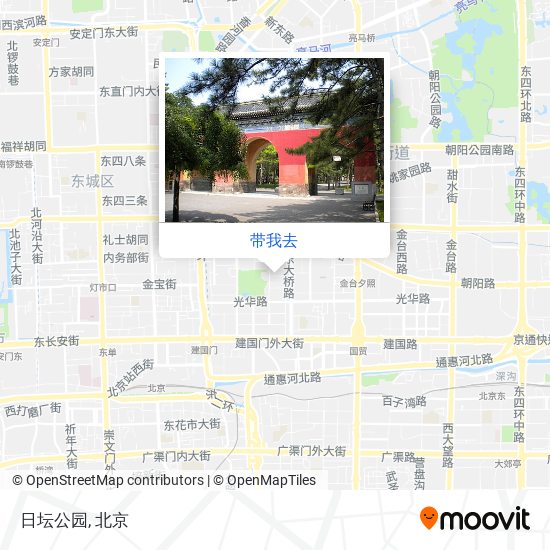 日坛公园地图