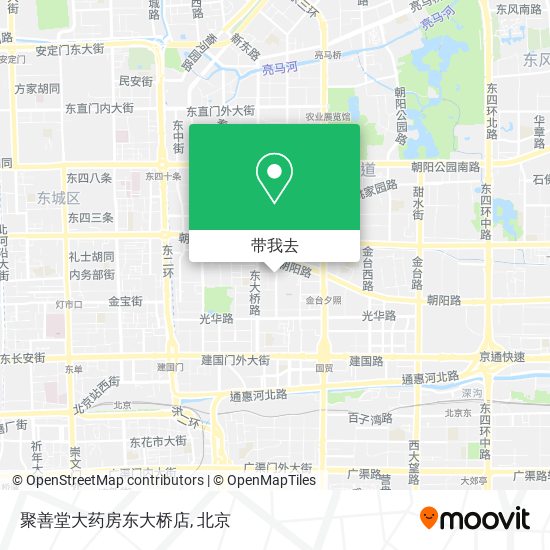 聚善堂大药房东大桥店地图