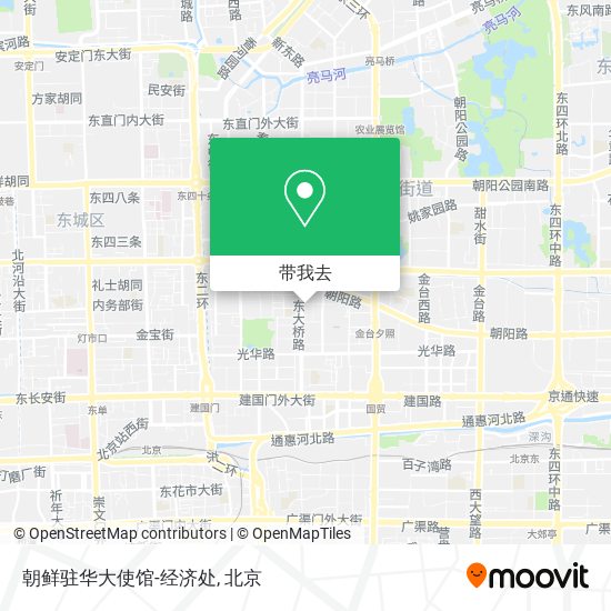朝鲜驻华大使馆-经济处地图