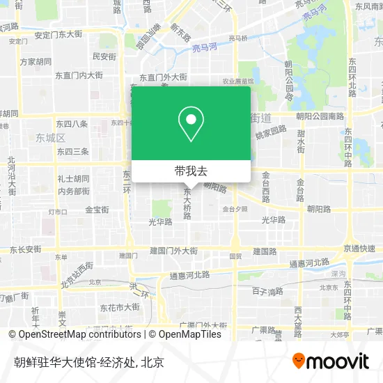 朝鲜驻华大使馆-经济处地图