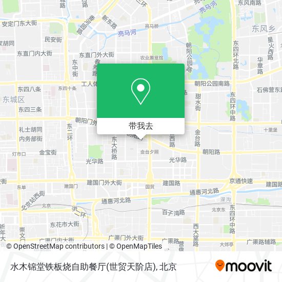 水木锦堂铁板烧自助餐厅(世贸天阶店)地图