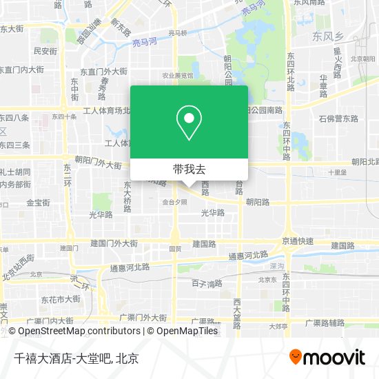 千禧大酒店-大堂吧地图