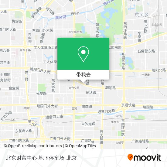 北京财富中心-地下停车场地图