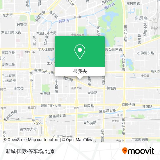 新城·国际-停车场地图