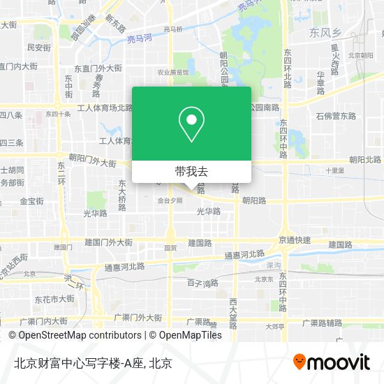 北京财富中心写字楼-A座地图
