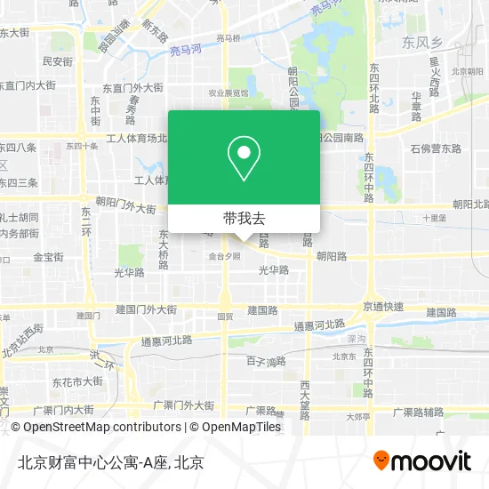北京财富中心公寓-A座地图