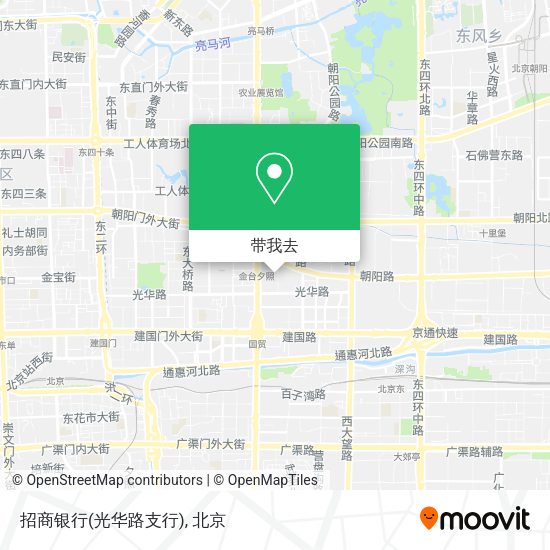 招商银行(光华路支行)地图