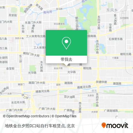 地铁金台夕照D口站自行车租赁点地图