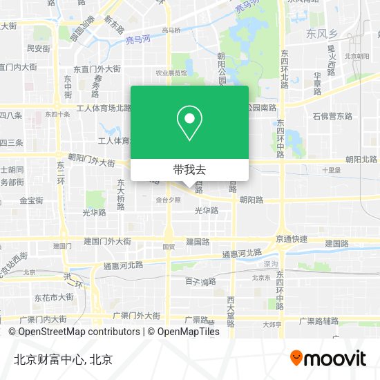 北京财富中心地图