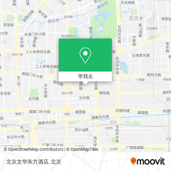 北京文华东方酒店地图