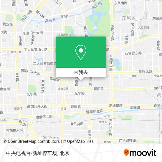 中央电视台-新址停车场地图