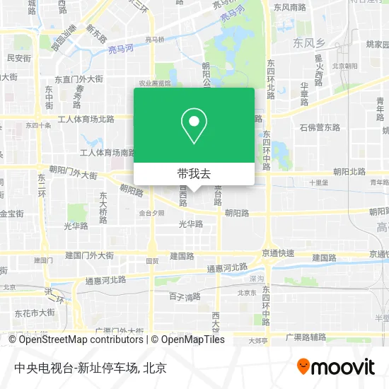 中央电视台-新址停车场地图