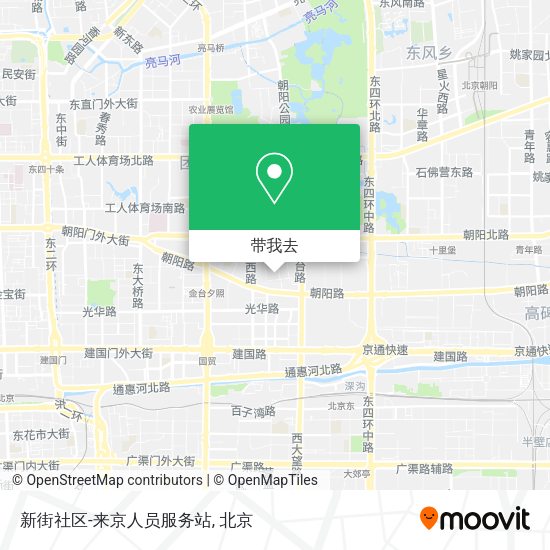新街社区-来京人员服务站地图