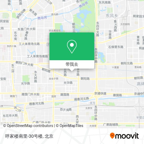 呼家楼南里-30号楼地图