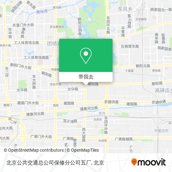 北京公共交通总公司保修分公司五厂地图