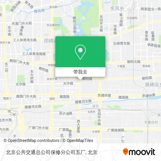 北京公共交通总公司保修分公司五厂地图