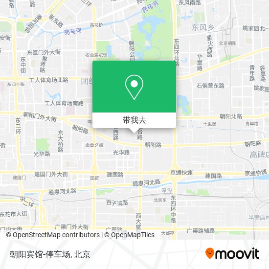 朝阳宾馆-停车场地图