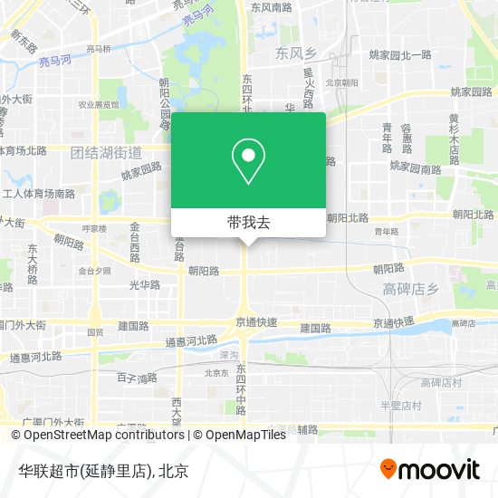 华联超市(延静里店)地图