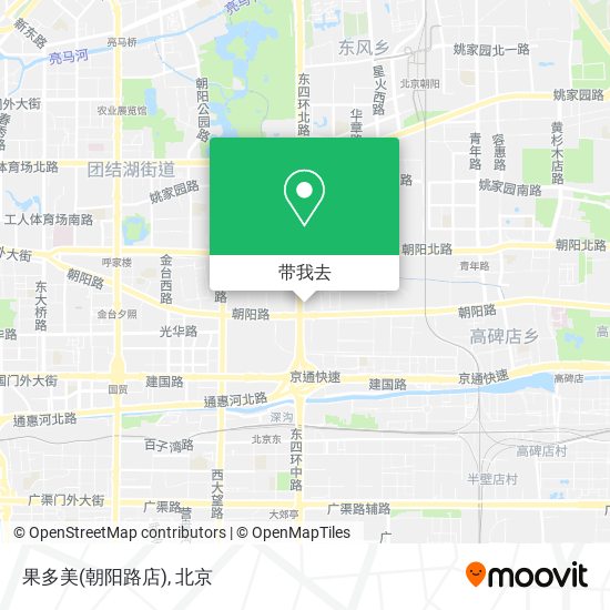 果多美(朝阳路店)地图