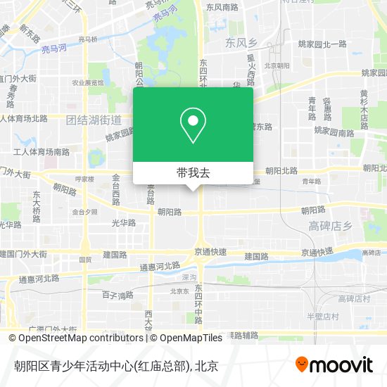 朝阳区青少年活动中心(红庙总部)地图