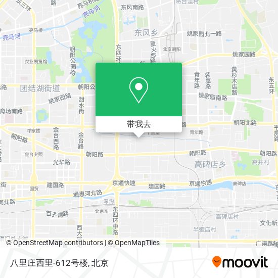 八里庄西里-612号楼地图