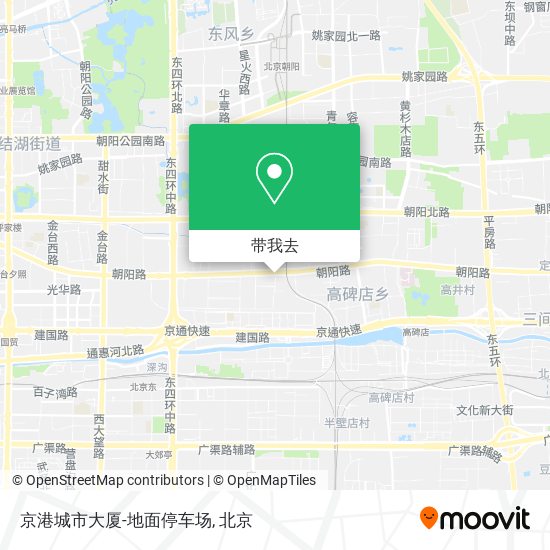 京港城市大厦-地面停车场地图
