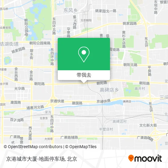 京港城市大厦-地面停车场地图
