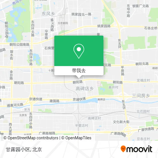 甘露园小区地图
