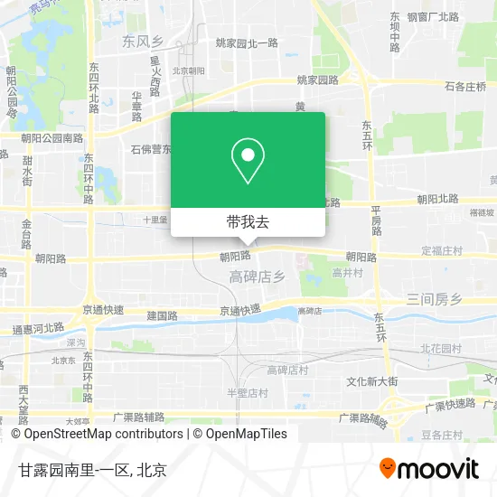 甘露园南里-一区地图