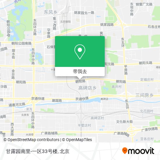 甘露园南里-一区33号楼地图