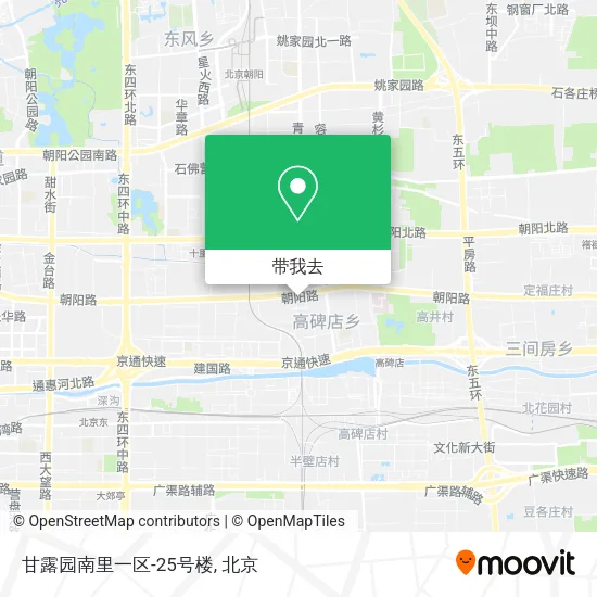 甘露园南里一区-25号楼地图