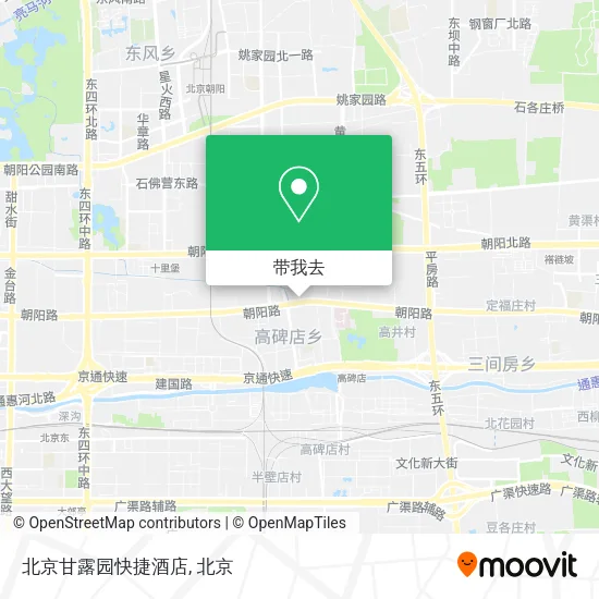 北京甘露园快捷酒店地图