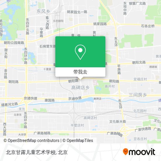北京甘露儿童艺术学校地图
