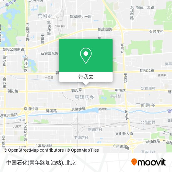 中国石化(青年路加油站)地图