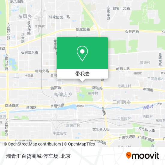 潮青汇百货商城-停车场地图