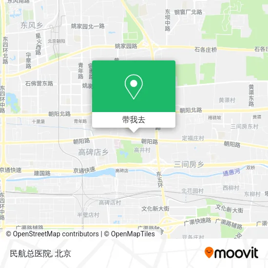 民航总医院地图