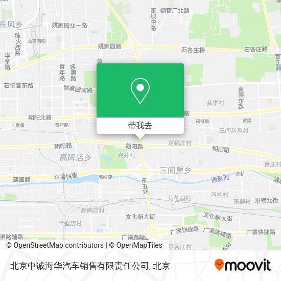 北京中诚海华汽车销售有限责任公司地图