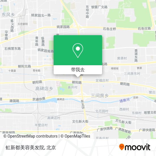 虹新都美容美发院地图